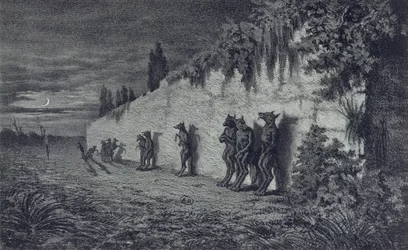 Werewolves, illustration for “Légendes Rustiques” by George Sand (1804-76), 1858